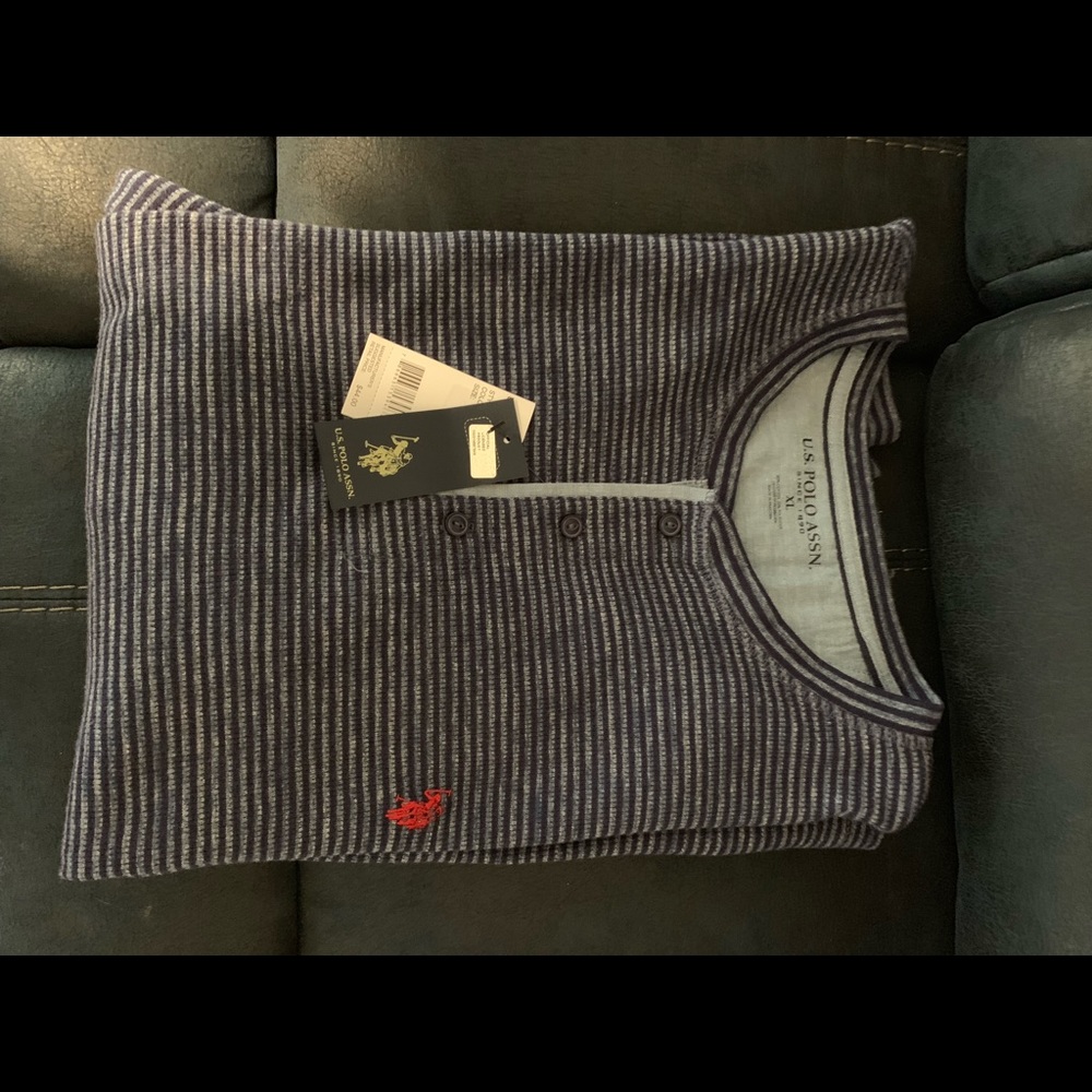 Polo crew neck sweater